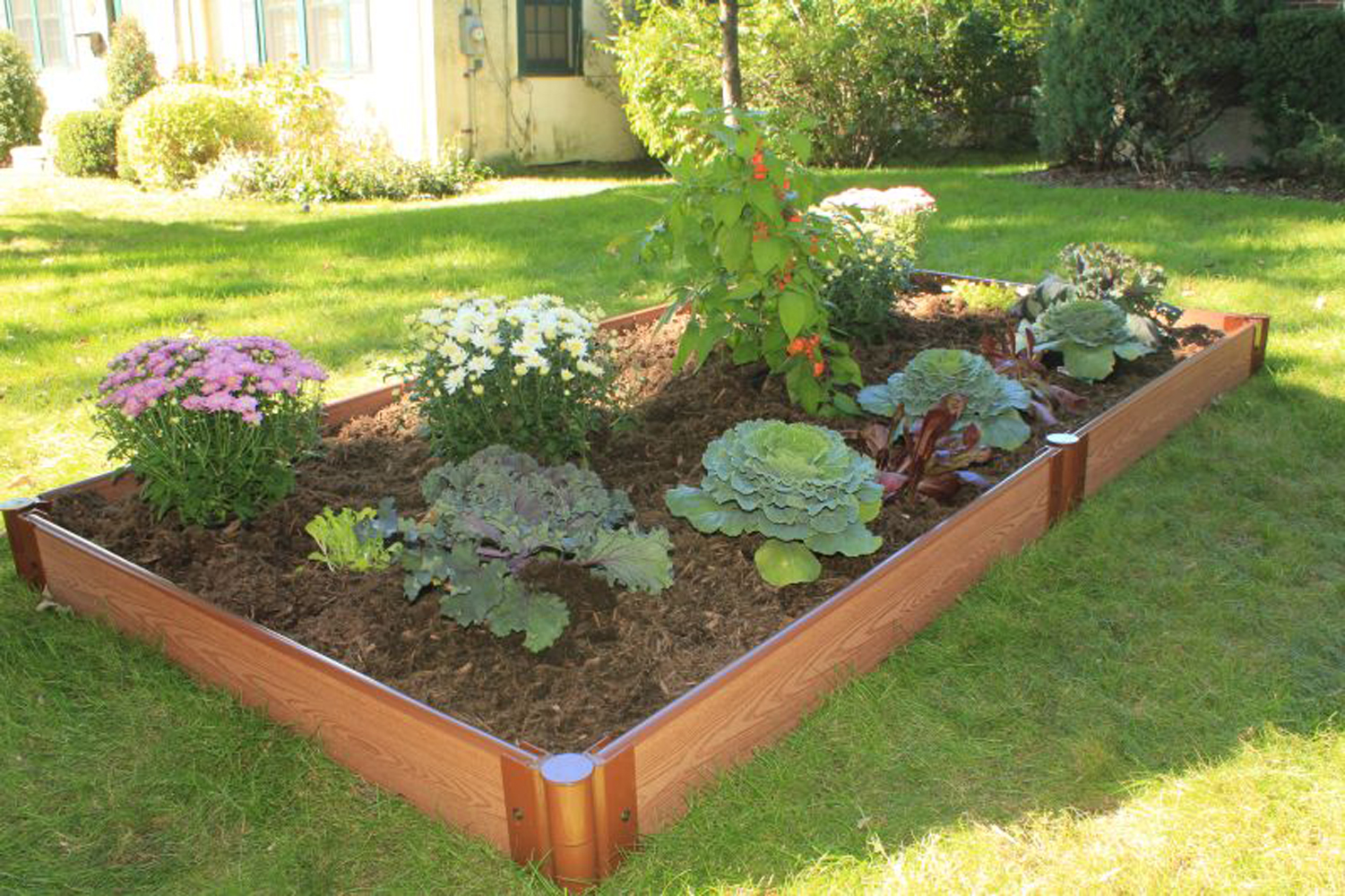 Frame It All 300001063 One Inch Series 4ft. x  8ft. x 5.5in. Composite Raised Garden Bed Kit