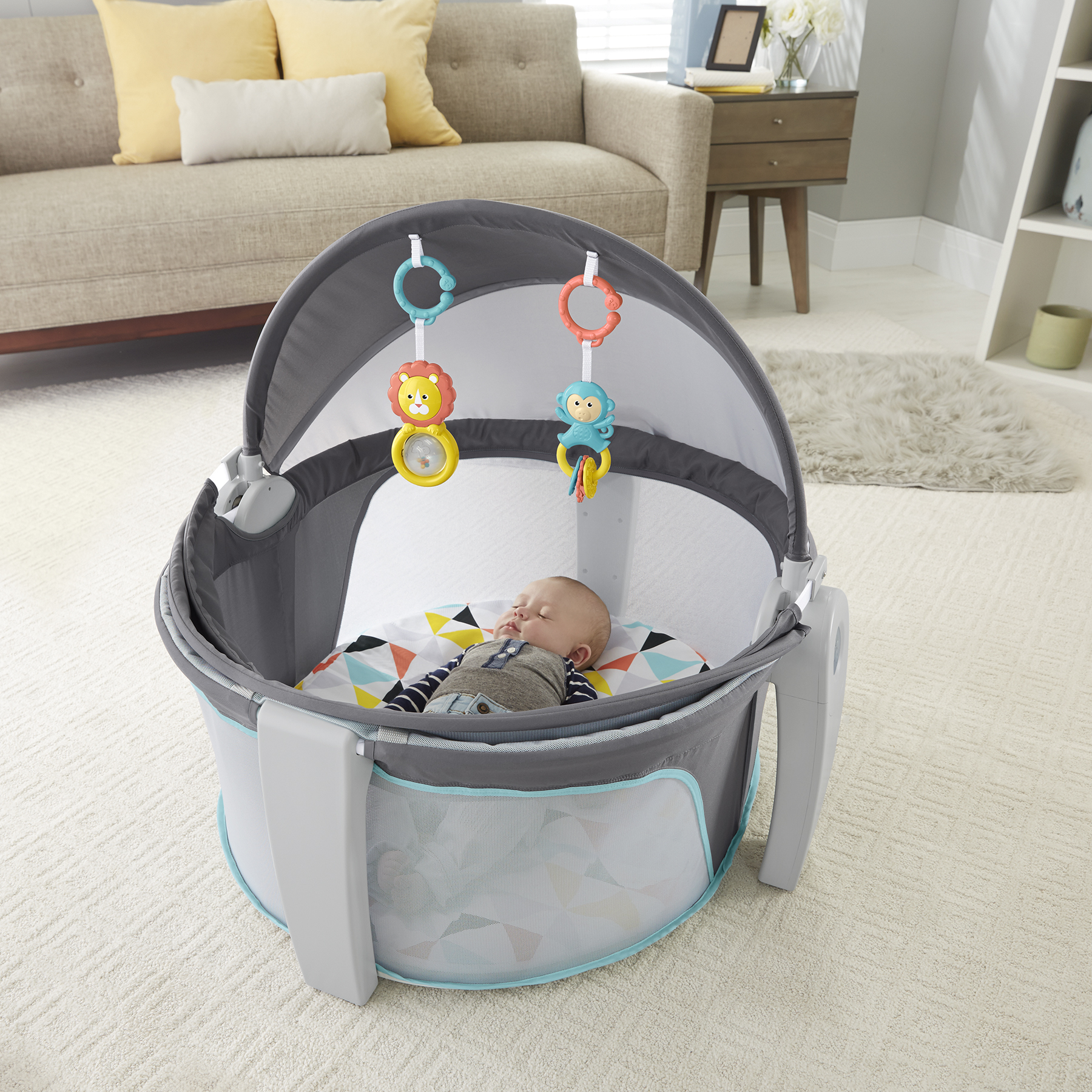 Photo 1 of Fisher-Price Fisher-Price On-The-Go Baby Dome - Use Indoors or Out - Comfy Pad for Your Little One To Nap On or Play