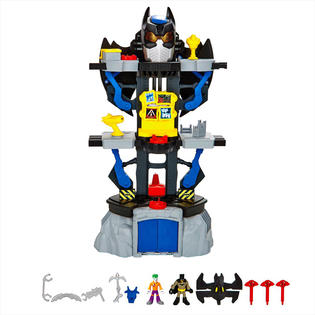 Imaginext dc super friends transforming store batcave playset