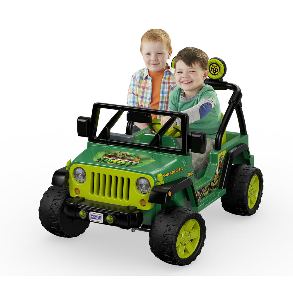 Power Wheels 12V Battery Toy Ride-On -Teenage Mutant Ninja Turtles Jeep  Wrangler