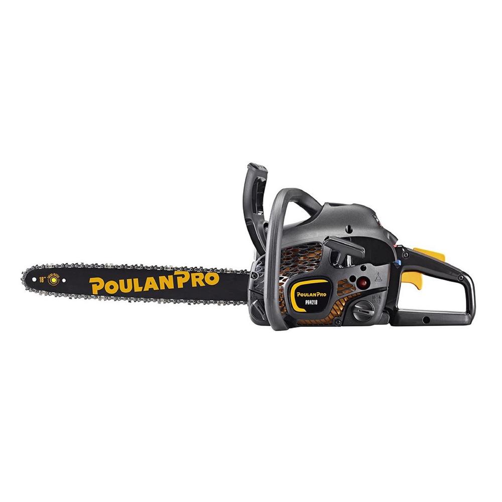 Poulan Pro 967063801 18" 42cc 2-Cycle Gas Chainsaw (Case Included)