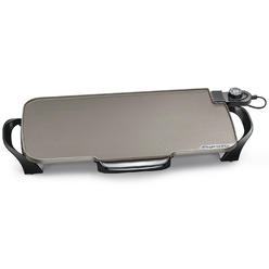 Presto 7062 22 in. Electric Griddle with Removable Handles, Ceramic - Black