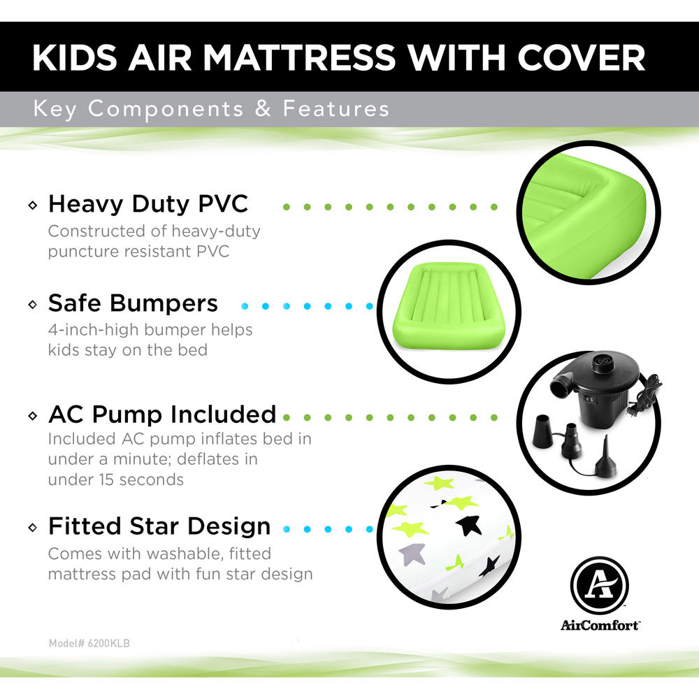 Air Comfort  Dream Easy Kids Air Mattress with Cover