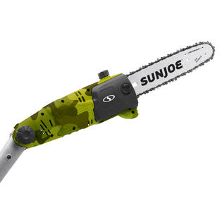 Sun Joe Swj803e Cmo Electric Multi Angle Pole Chain Saw 10 Inch 8 0 Amp Camo