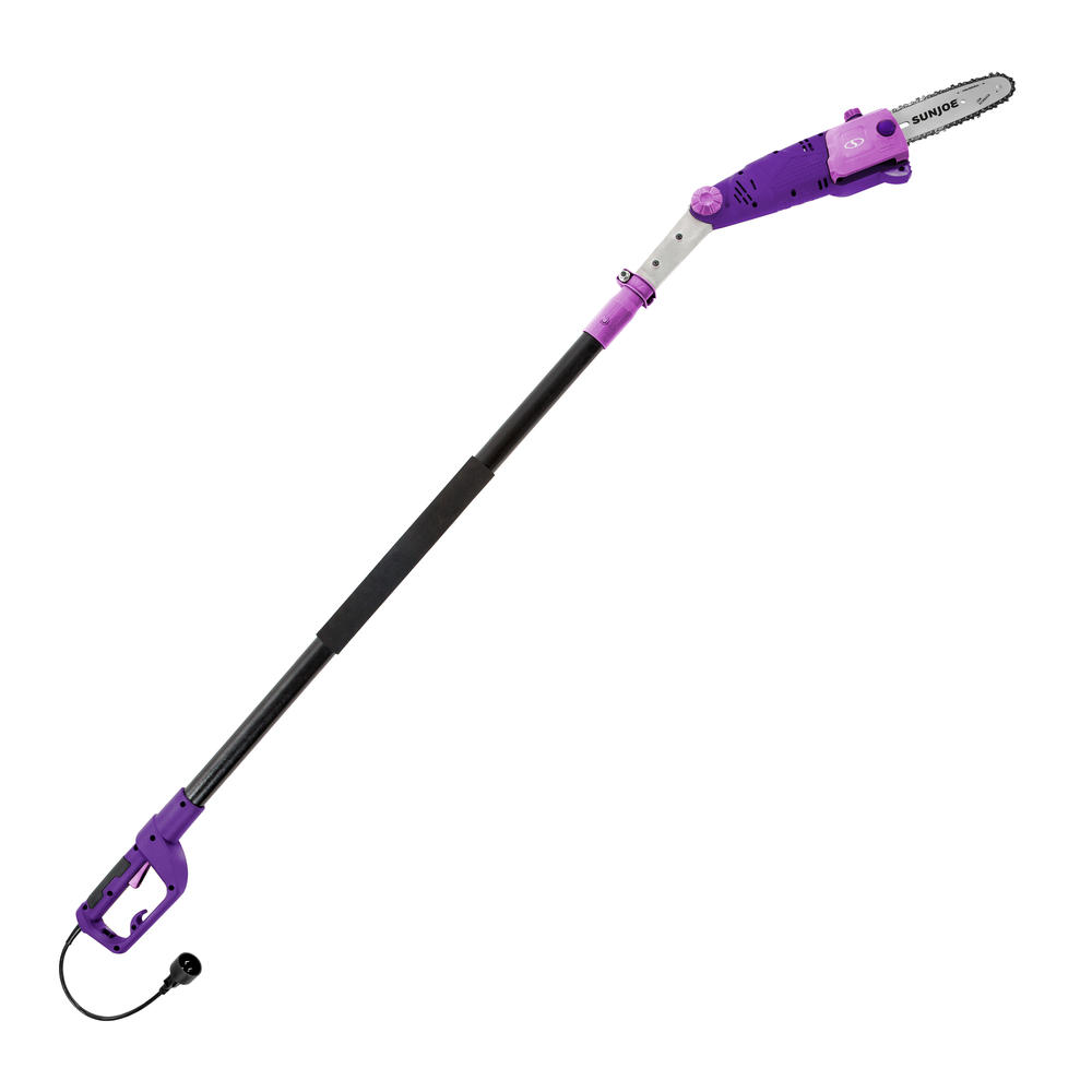 Sun Joe SWJ802E-PRP Electric Multi-Angle Pole Chain Saw &#124; 8 inch &#124; 6.5 Amp (Purple)