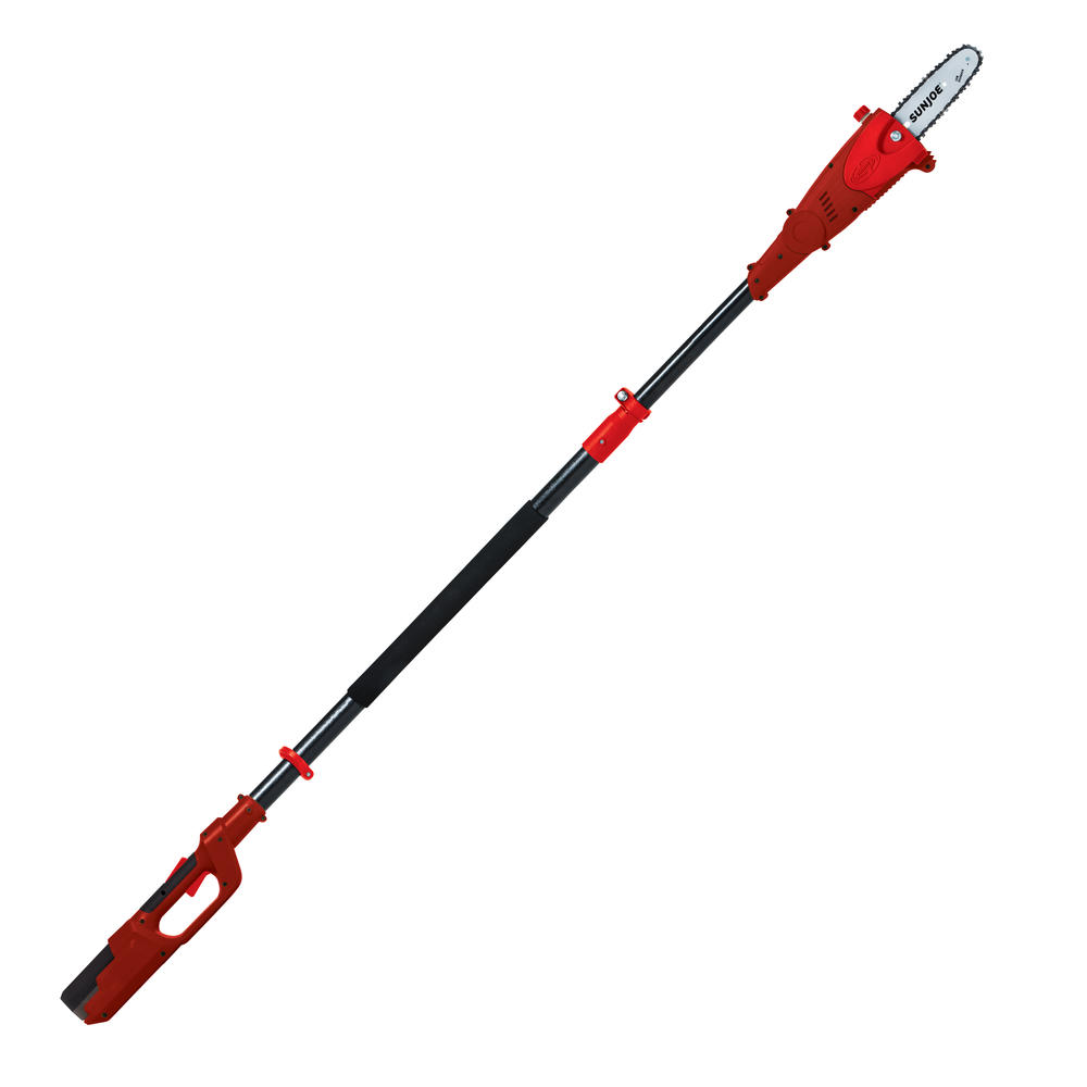 Sun Joe ION8PS2-LT-RED Cordless Telescoping Multi-Angle Pole Chain Saw 8 in 2.5 Amp