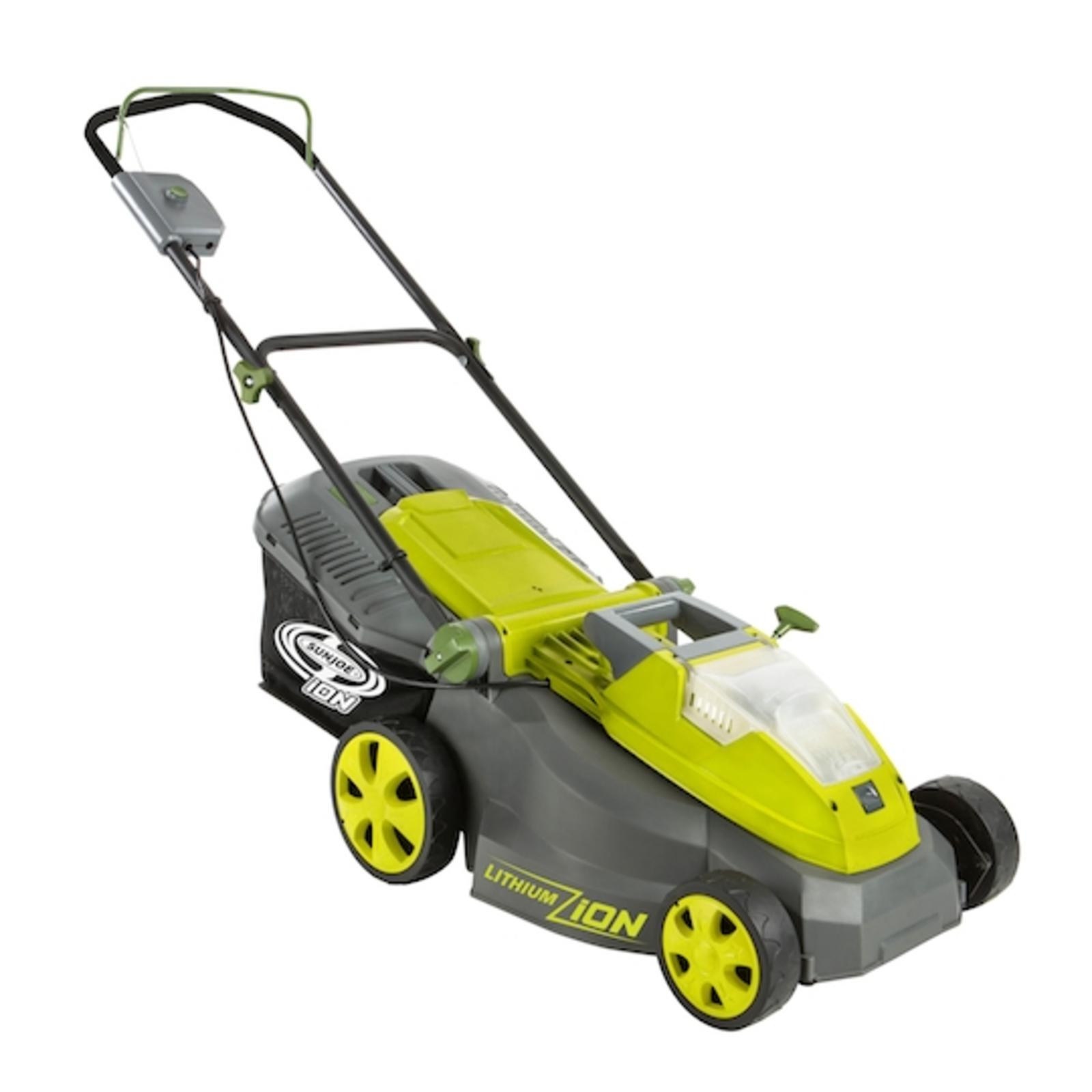 Sun Joe iON16LM 16" 40V Electric Push Lawn Mower with Brushless Motor