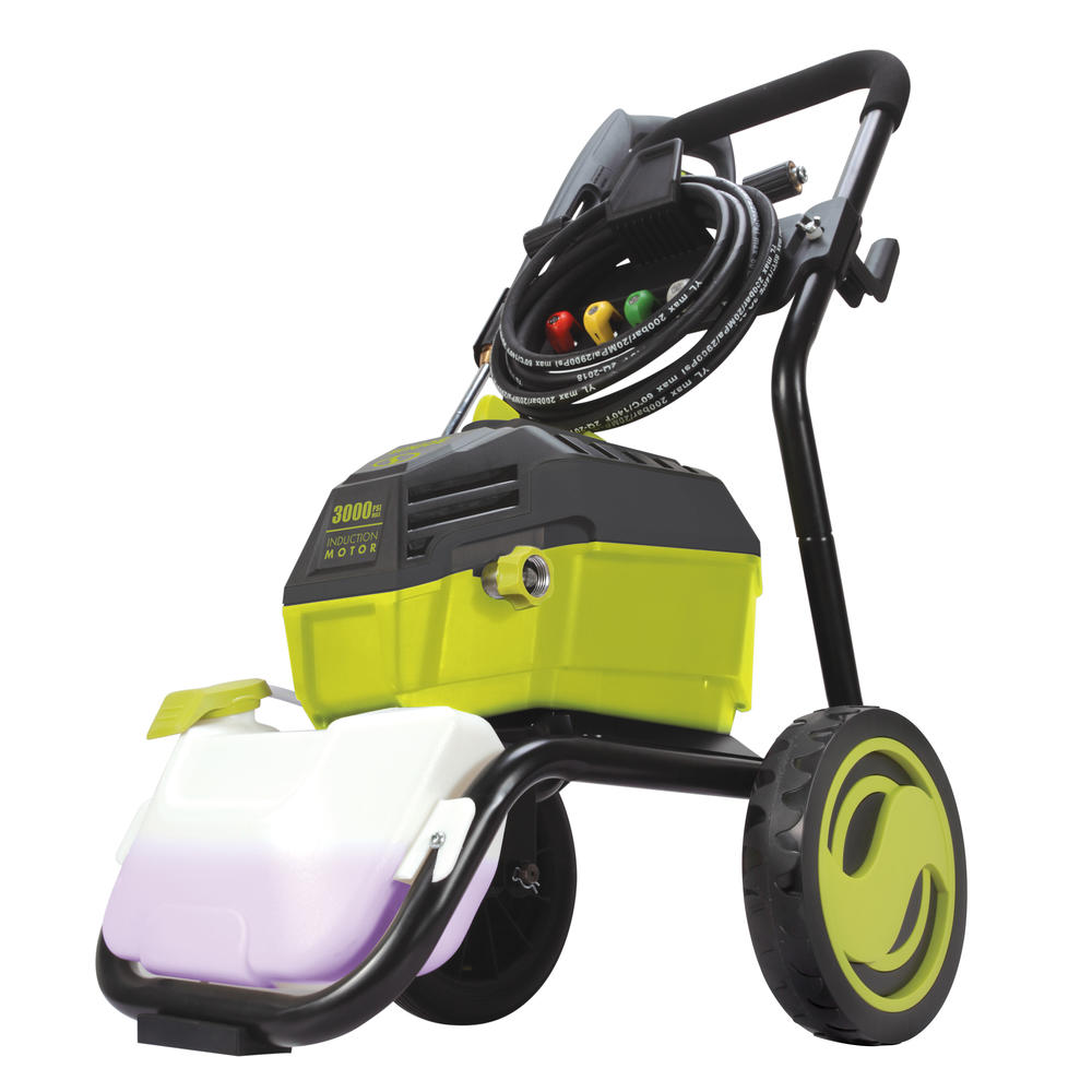 Sun Joe SPX4600  High Performance Induction Motor Electric Pressure Washer &#124; 3000 PSI Max &#124; 1.3 GPM &#124; Roll Cage