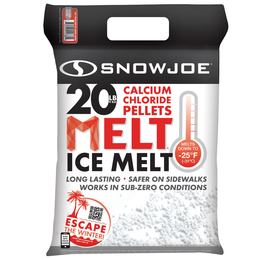Snow Joe MELT20CPP   Pure Calcium Chloride Ice Melt Pellets &#124; 20-Lbs &#124; 94% Pure