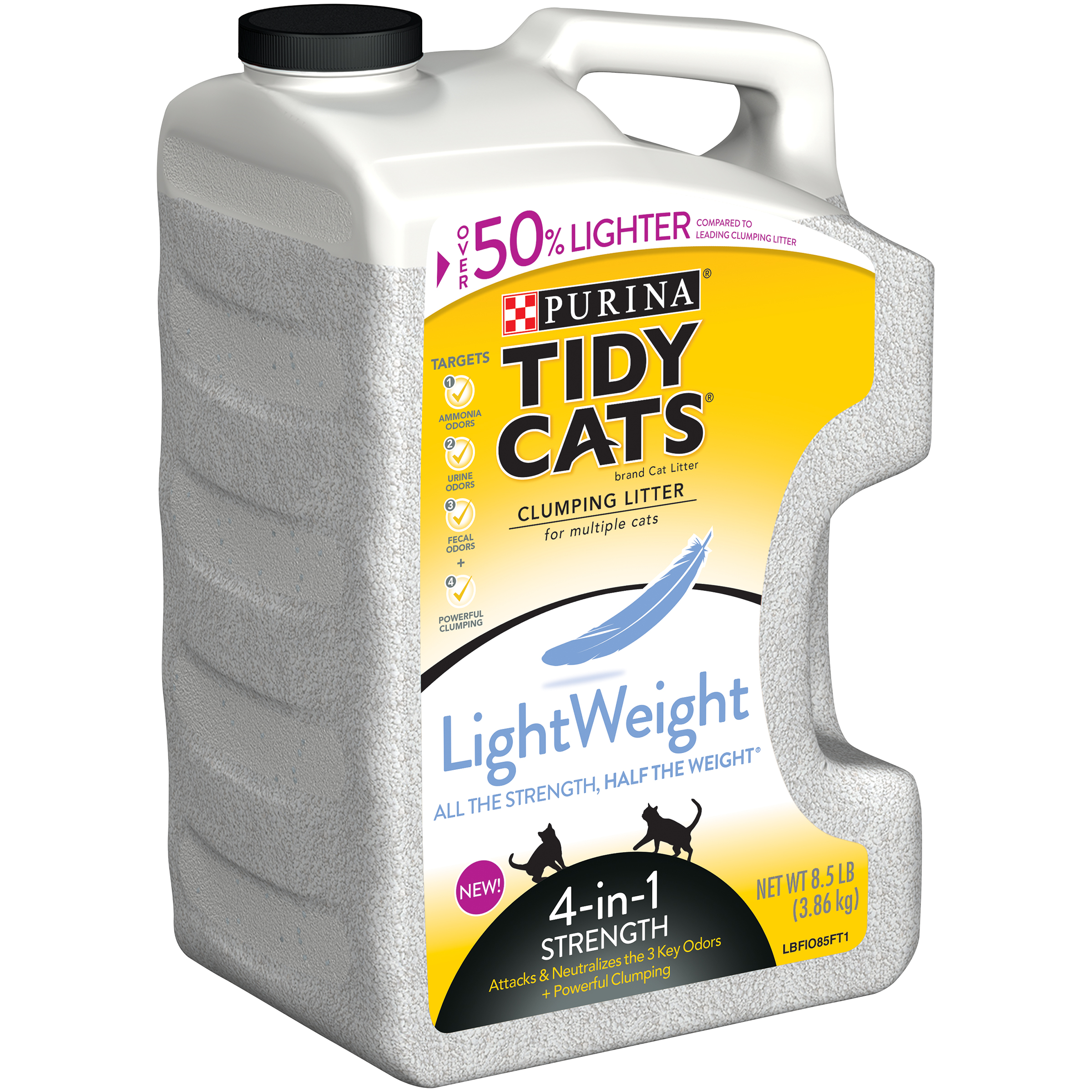 Tidy Cats Clumping Litter LightWeight 4in1 Strength for Multiple Cats