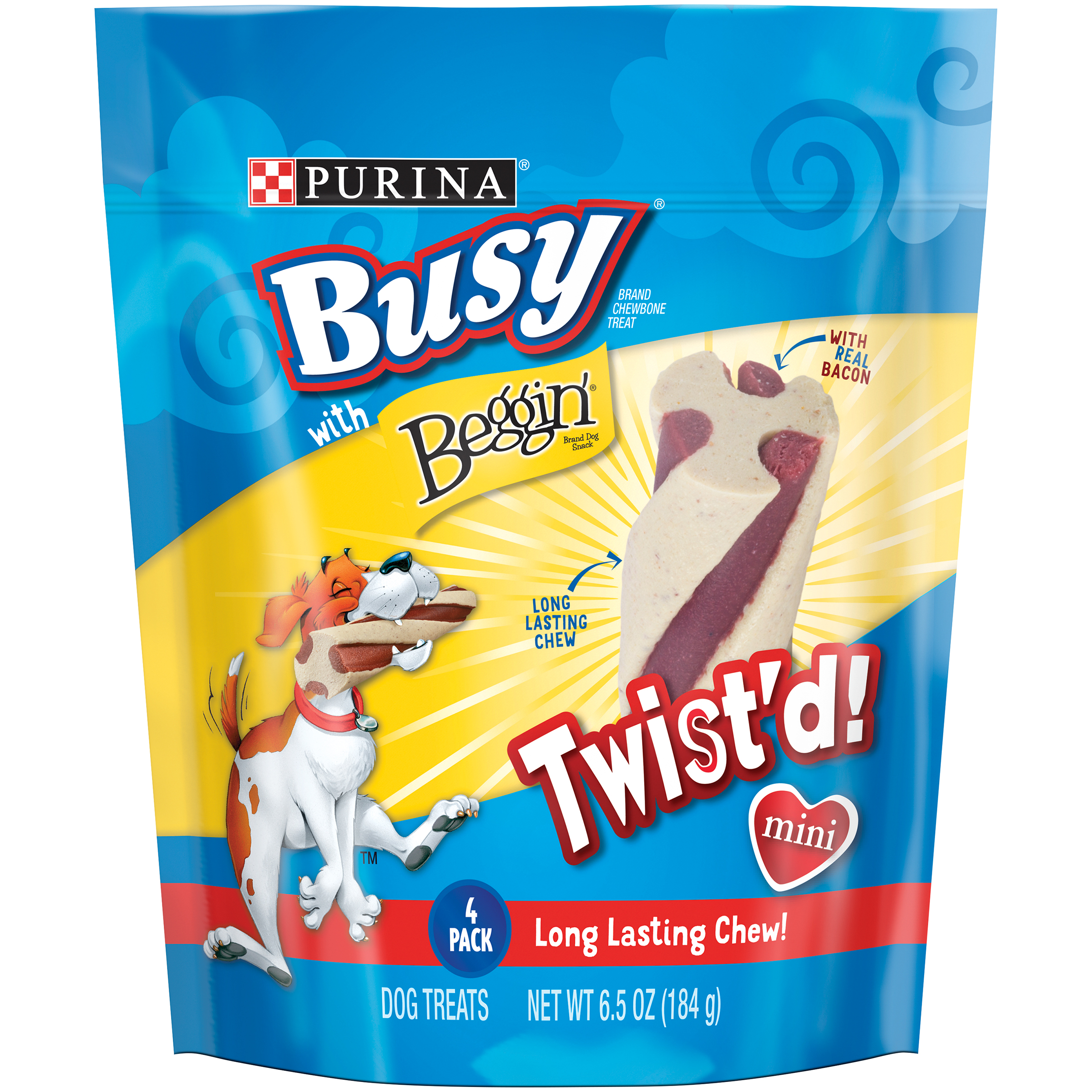 Nestle Purina Petcare Co. Purina Busy with Beggin' Twist'd Mini Dog Treats, 4 ct Pouch