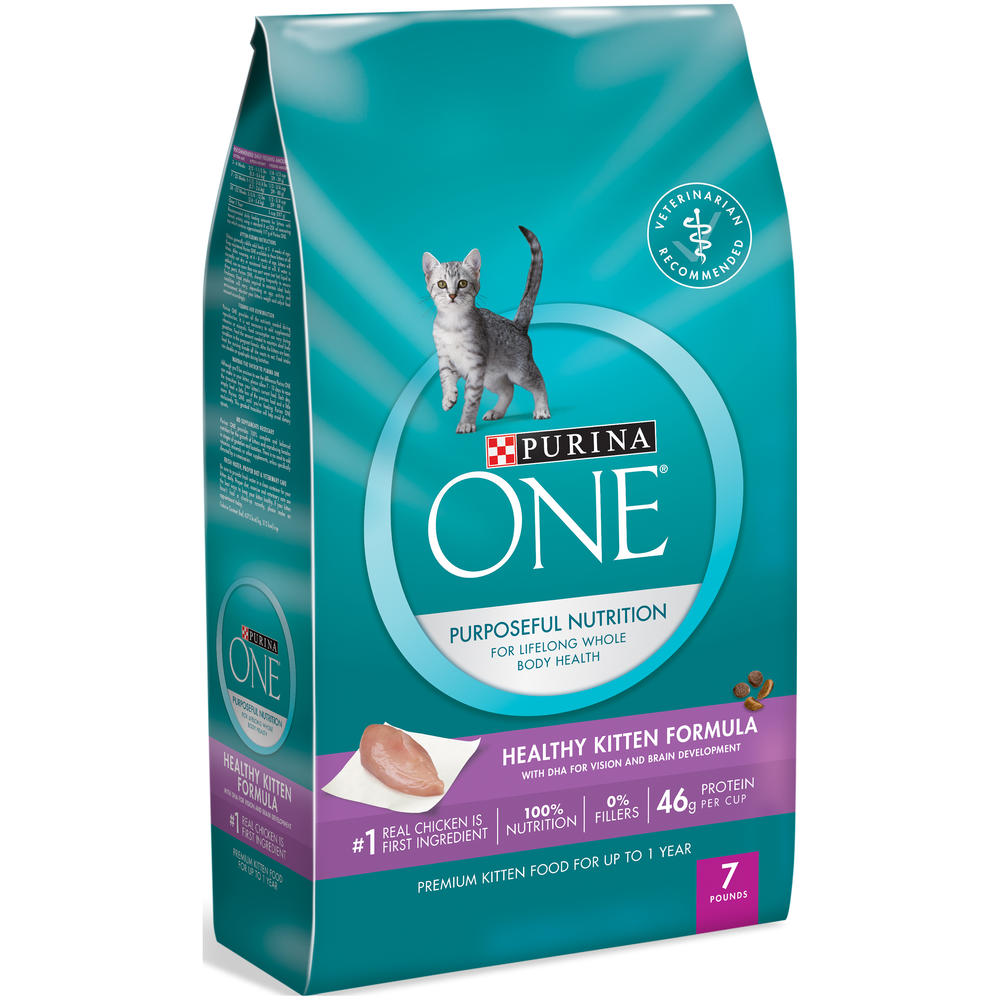 Purina ONE Healthy Kitten Formula Premium Cat Food 7 lb. Bag