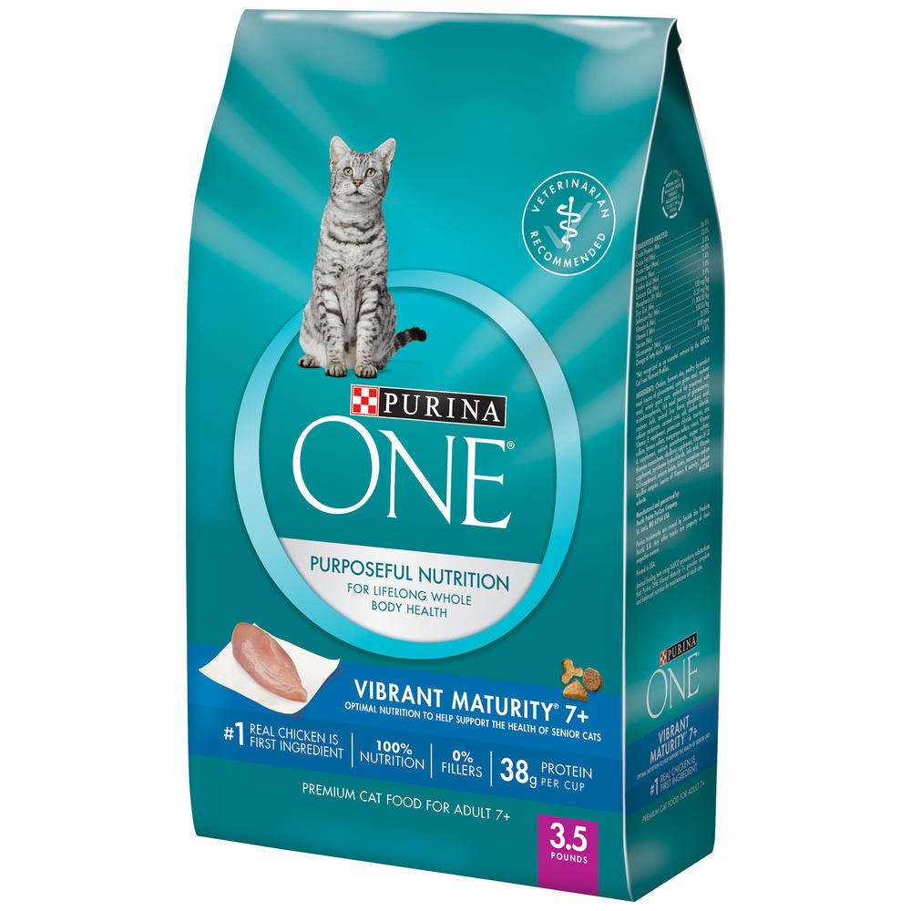 Purina ONE Vibrant Maturity 7+ Adult Premium Cat Food 3.5 lb. Bag