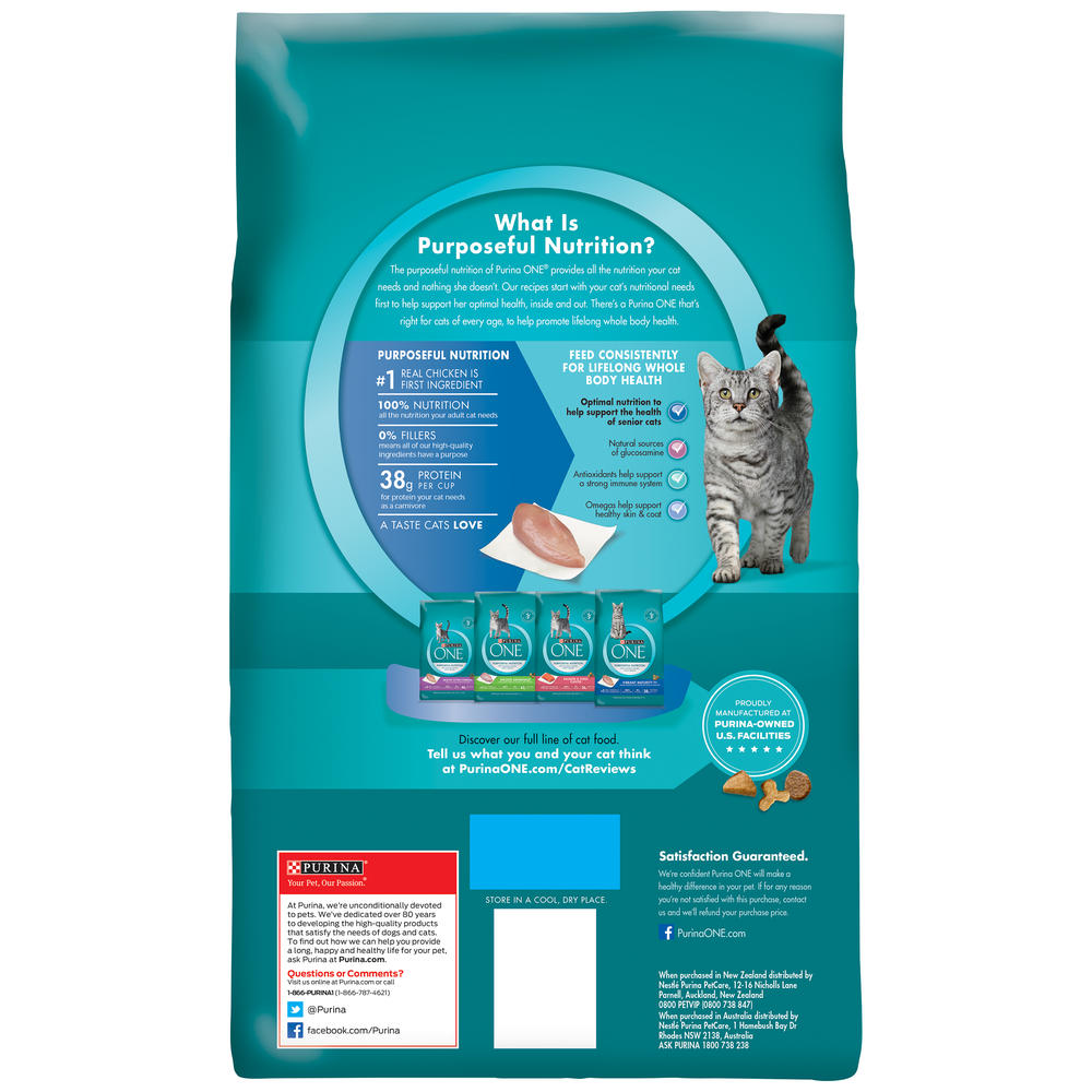 Purina ONE Vibrant Maturity 7+ Adult Premium Cat Food 3.5 lb. Bag