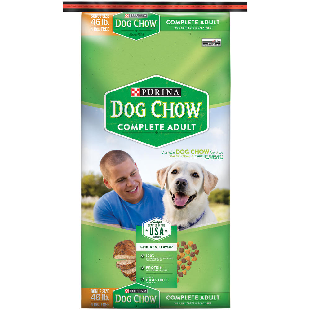 Purina Dog Chow Complete Adult Dog Food Bonus Size 46 lb. Bag