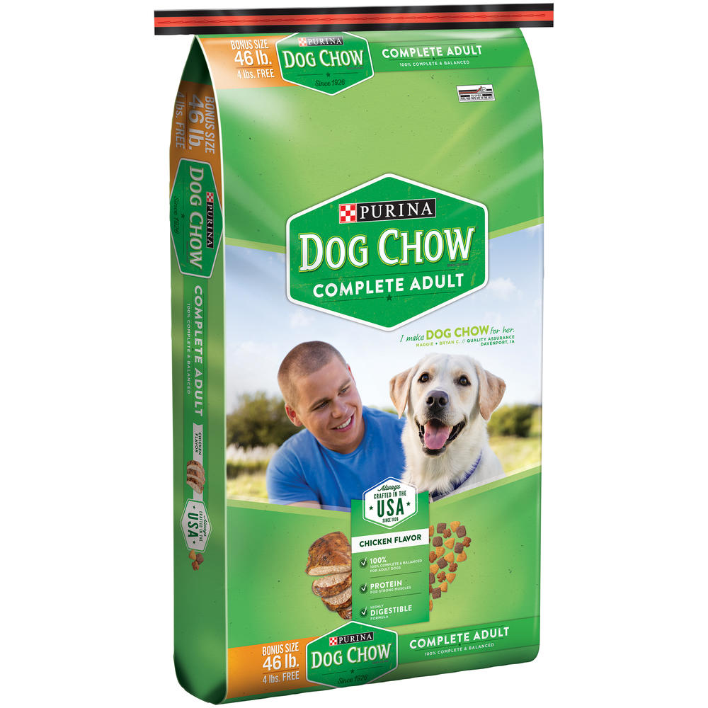 Purina Dog Chow Complete Adult Dog Food Bonus Size 46 lb. Bag