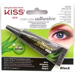 KISS Black Strip Lash Adhesive with Aloe, Dermatologist Tested, Formaldehyde Free, Non-Irritant, Contact Lens Friendly, Secure H
