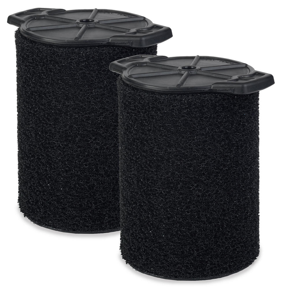 WORKSHOP Wet Dry Vacs WS24200F2 Wet Application Foam Filter for Wet Dry Shop Vacuum, 5 to 16-Gallon, 2 Pack