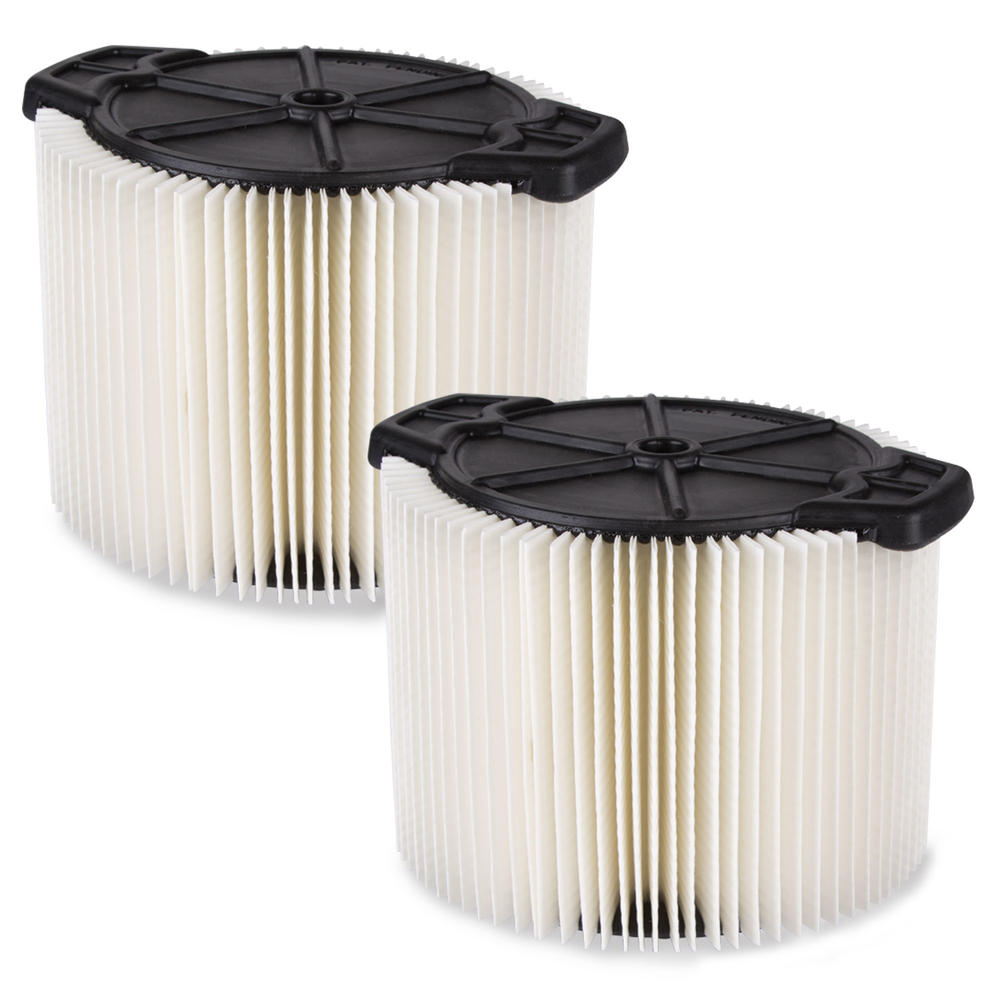 WORKSHOP Wet Dry Vacs WS11045F Standard Filter for Wet Dry Shop Vacuum, 3 to 4.5-Gallon, 2-Pack