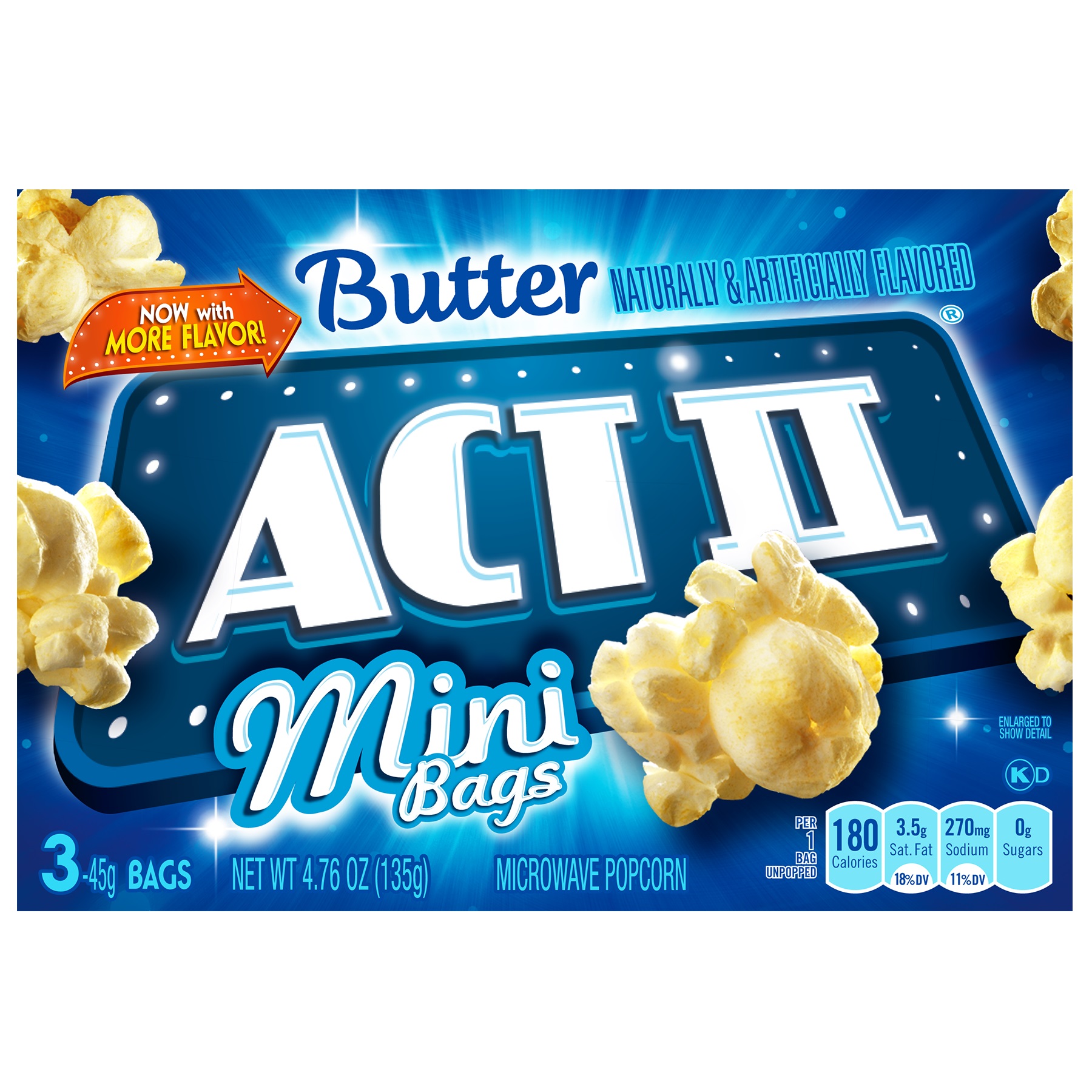 Act II Butter Popcorn Mini-Bags, 3 pack
