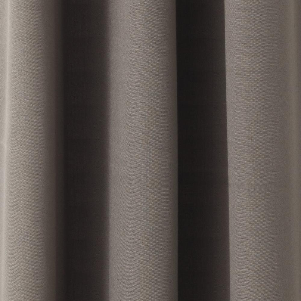 Essential Home Faux-Linen Grommet Panel Curtain - Charcoal