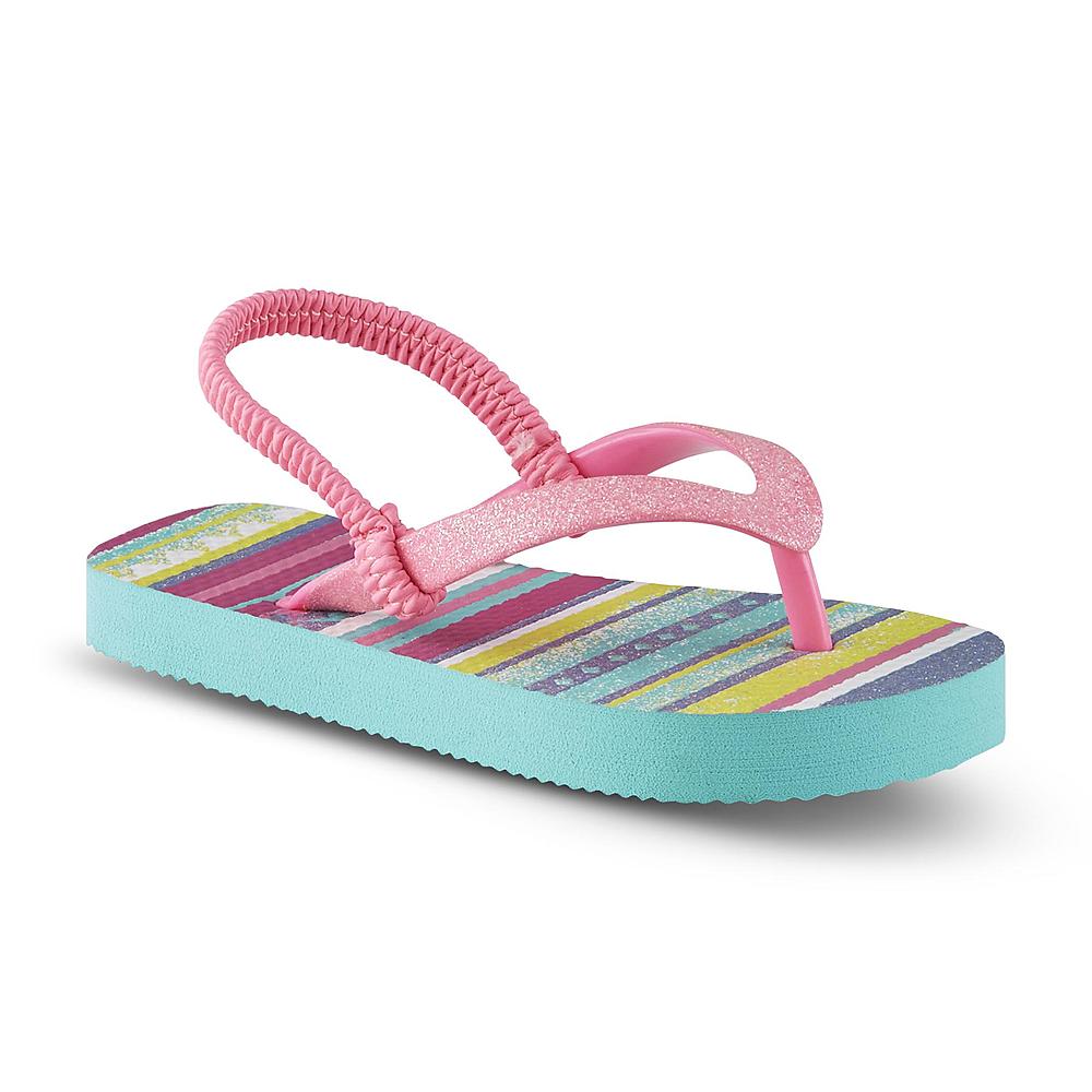 Route 66 Toddler Girl's Marny Pink/Tribal Flip-Flop Sandal