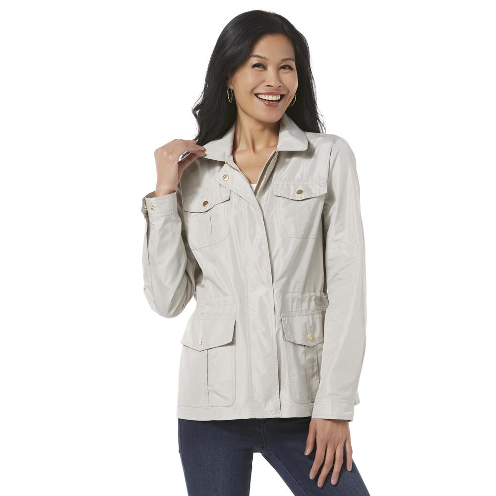 Basic Editions Women's WaterResistant Anorak Jacket