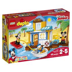 lego duplo disney junior mickey & friends beach house, preschool, pre-kindergarten large building block toys for toddlers