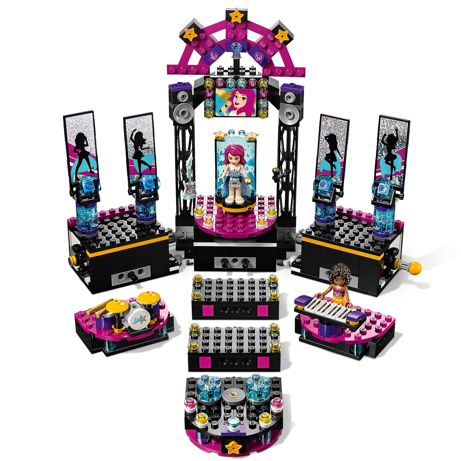 lego friends pop star stage