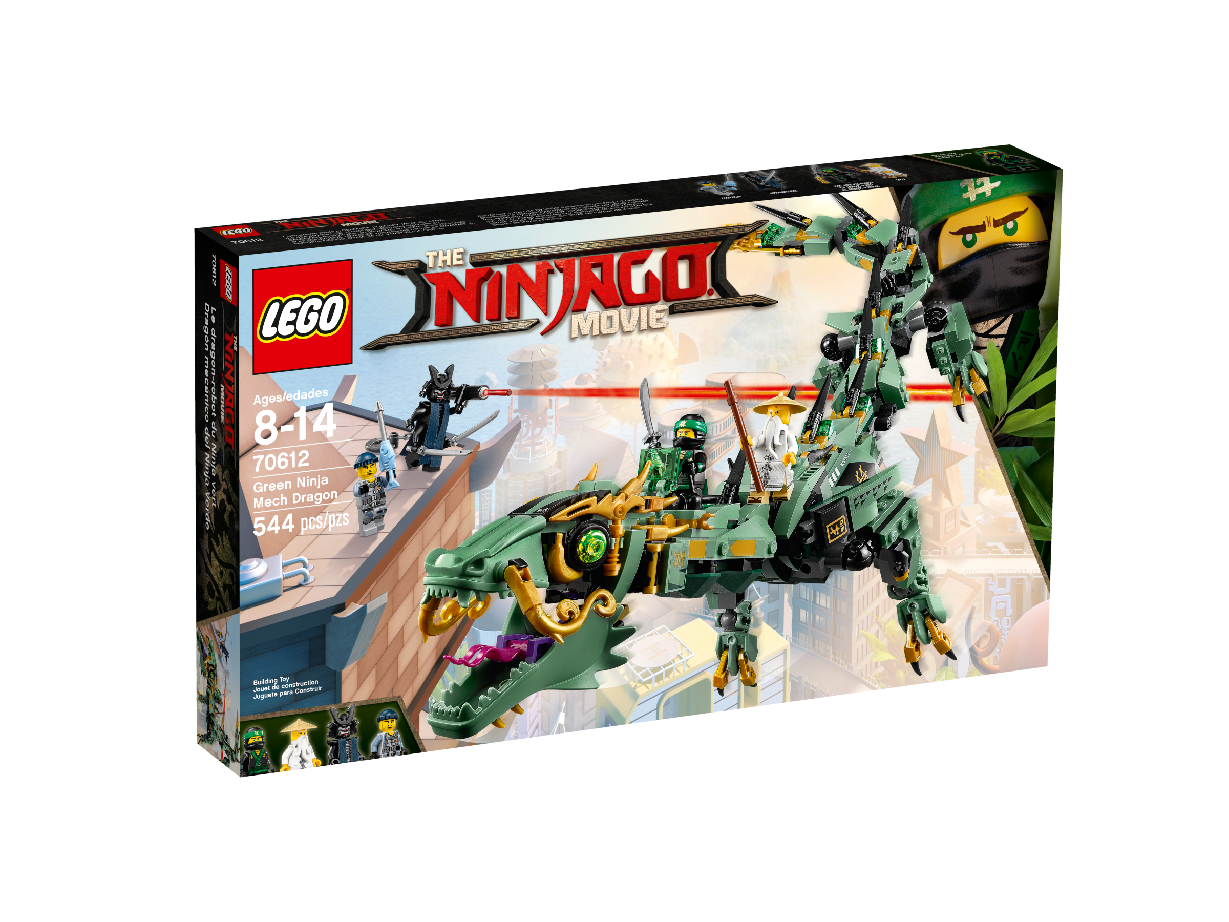 green ninja dragon lego set