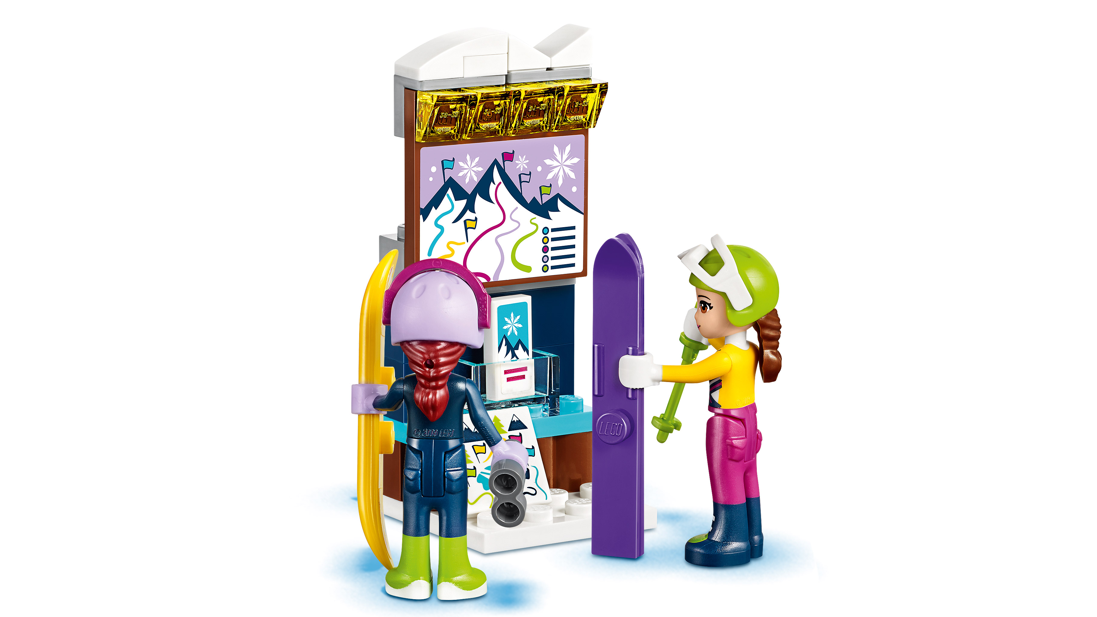 lego friends snow resort ski lift 41324