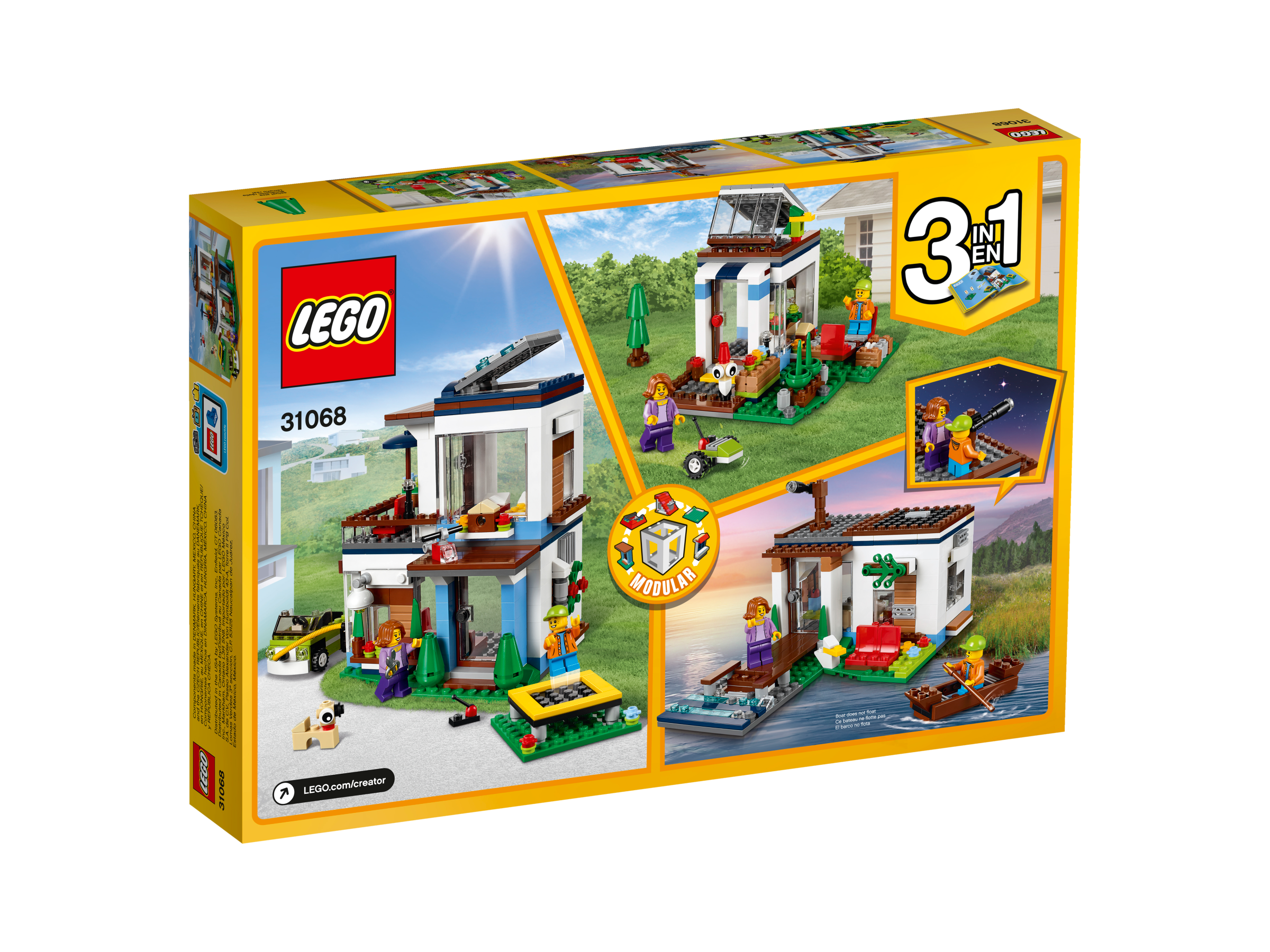 lego creator modular modern home