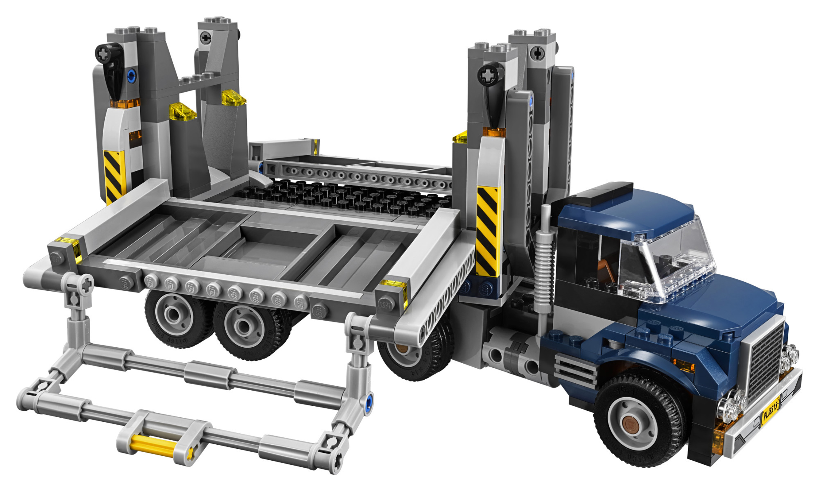 jurassic world lego t rex transport