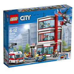 LEGO City Hospital 60204 Building Kit (861 Pieces)