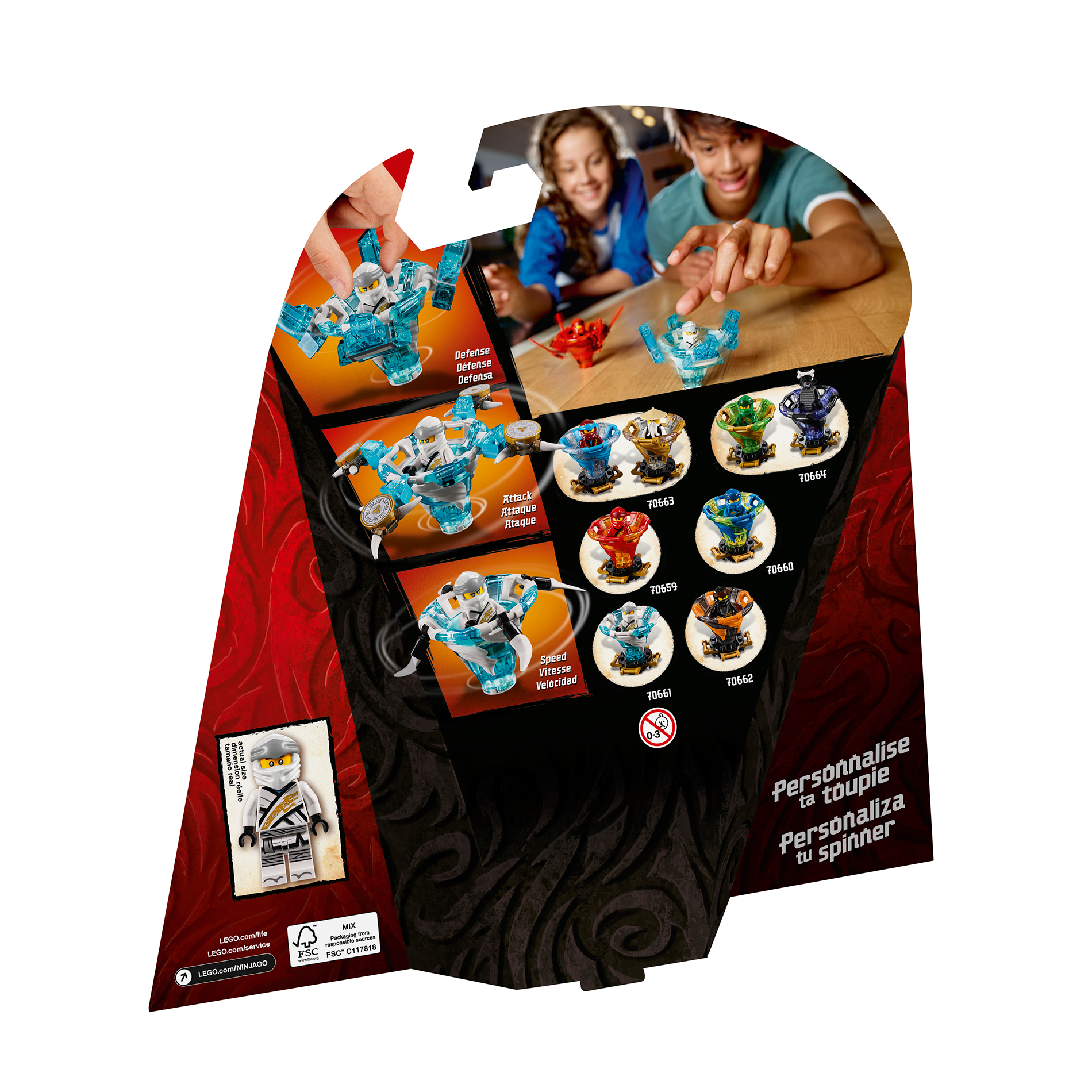 lego ninjago zane spinner