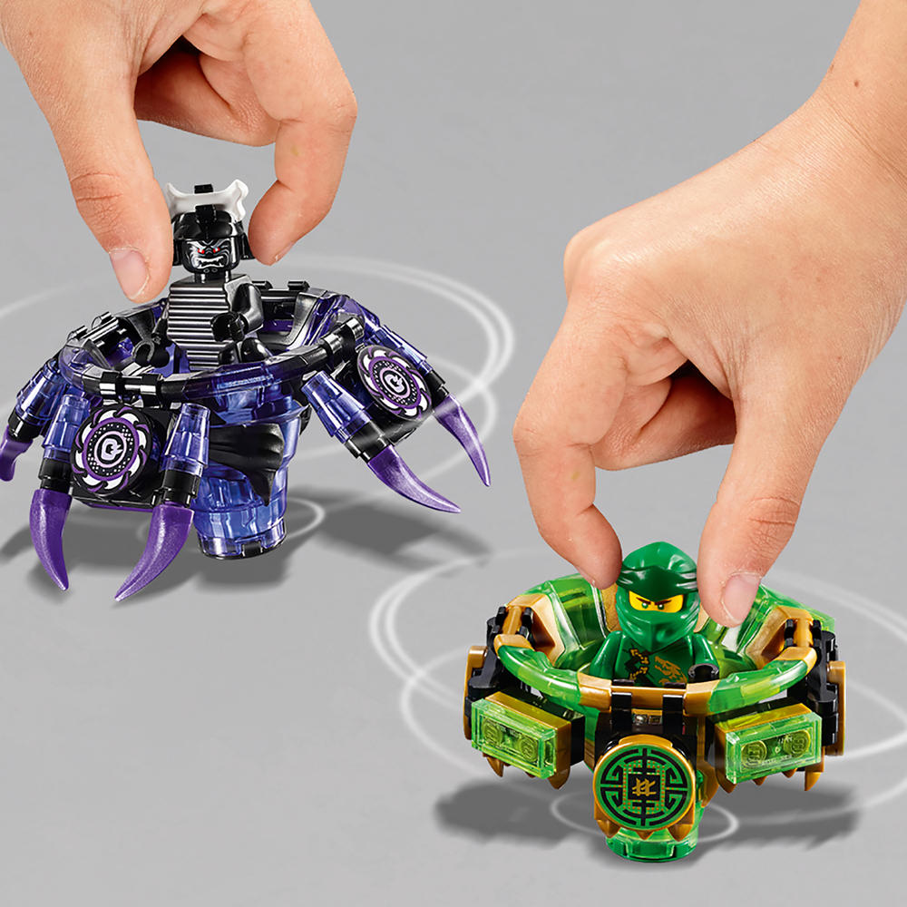 LEGO Spinjitzu Lloyd and Lord Garmadon’s Ninja spinners