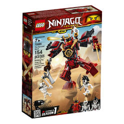 lego ninjago legacy samurai mech 70665 toy mech building kit comes with ninjago minifigures, stud shooters and a toy sword for