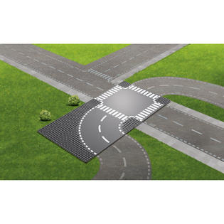 Lego city curve and crossroad hotsell