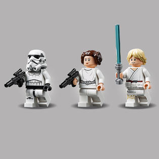 LEGO Death Star escape scenes with Princess Leia and Luke Skywalke