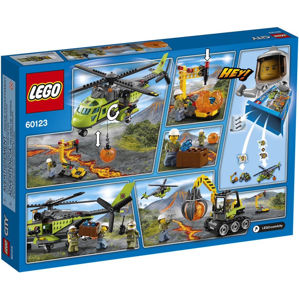 LEGO City Volcano Supply Helicopter #60123