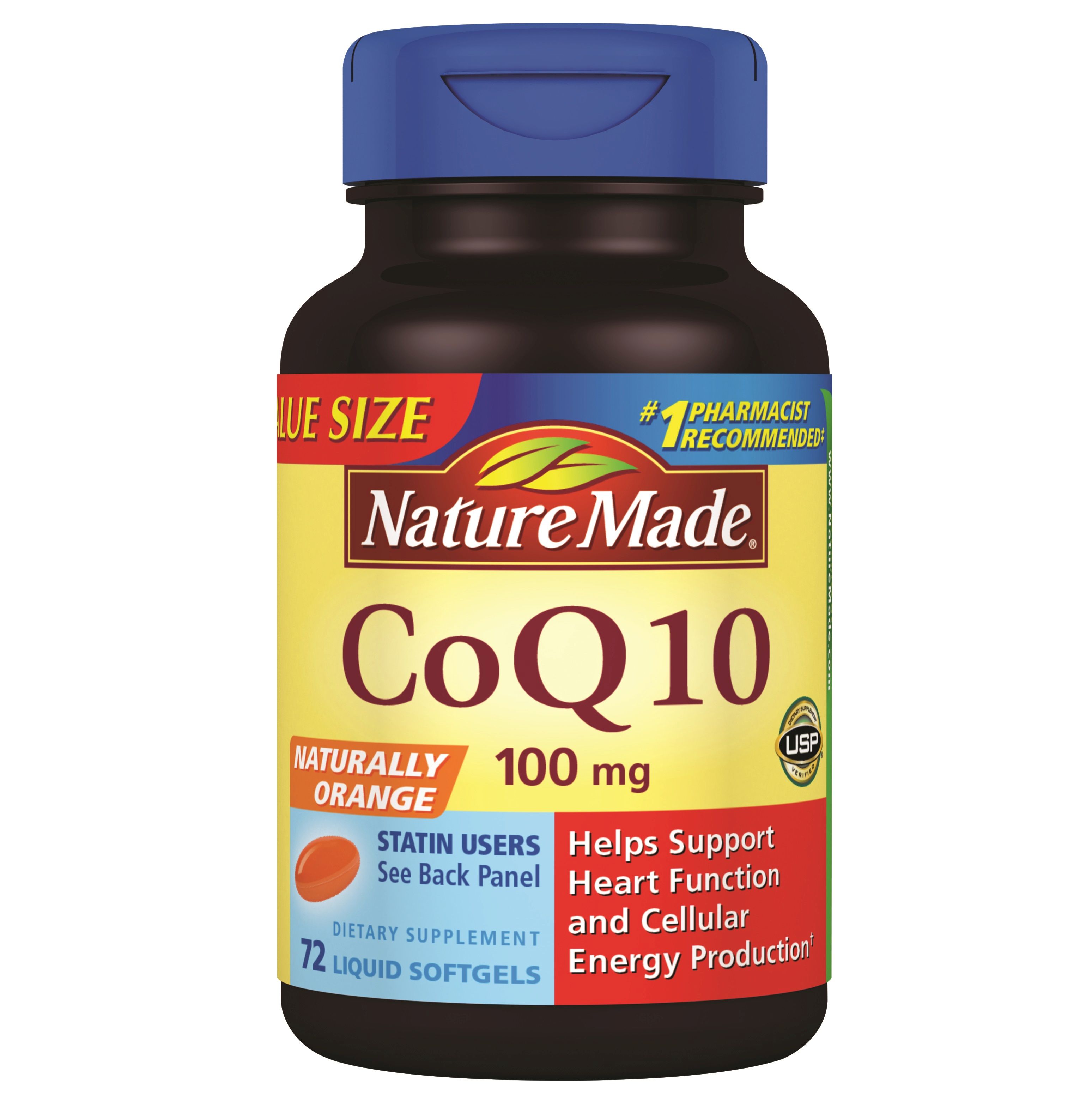 Nature Made CoQ10 Supplement 100 mg, 72 Liquid Softgels