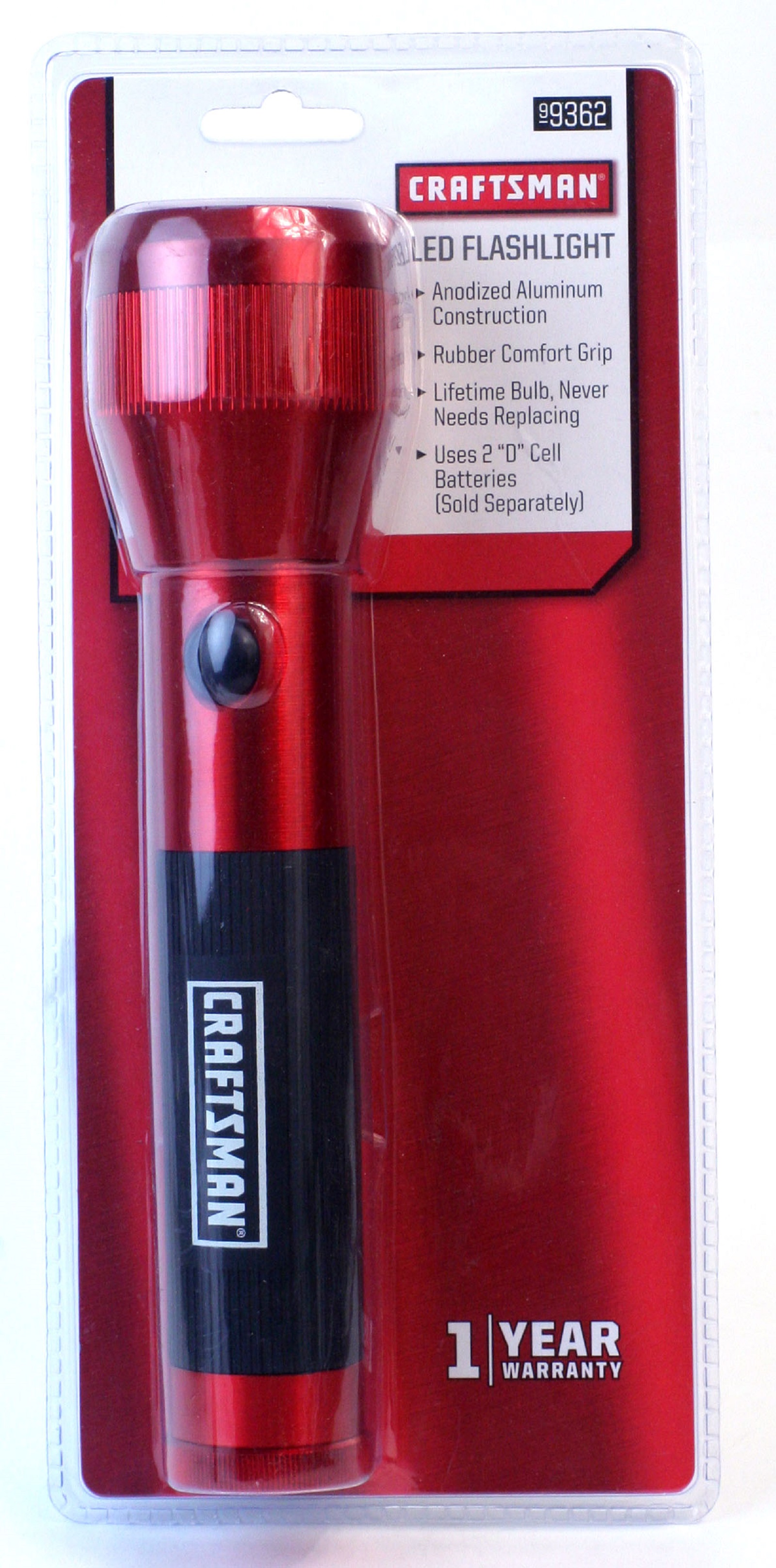 Craftsman 99362 2D Aluminum LED Flashlight Red Shop Your Way Online