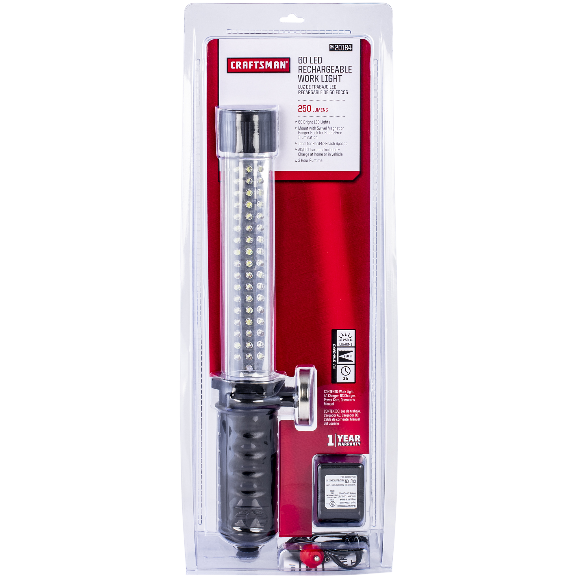 Craftsman 60 LED Rechargeable Work Light