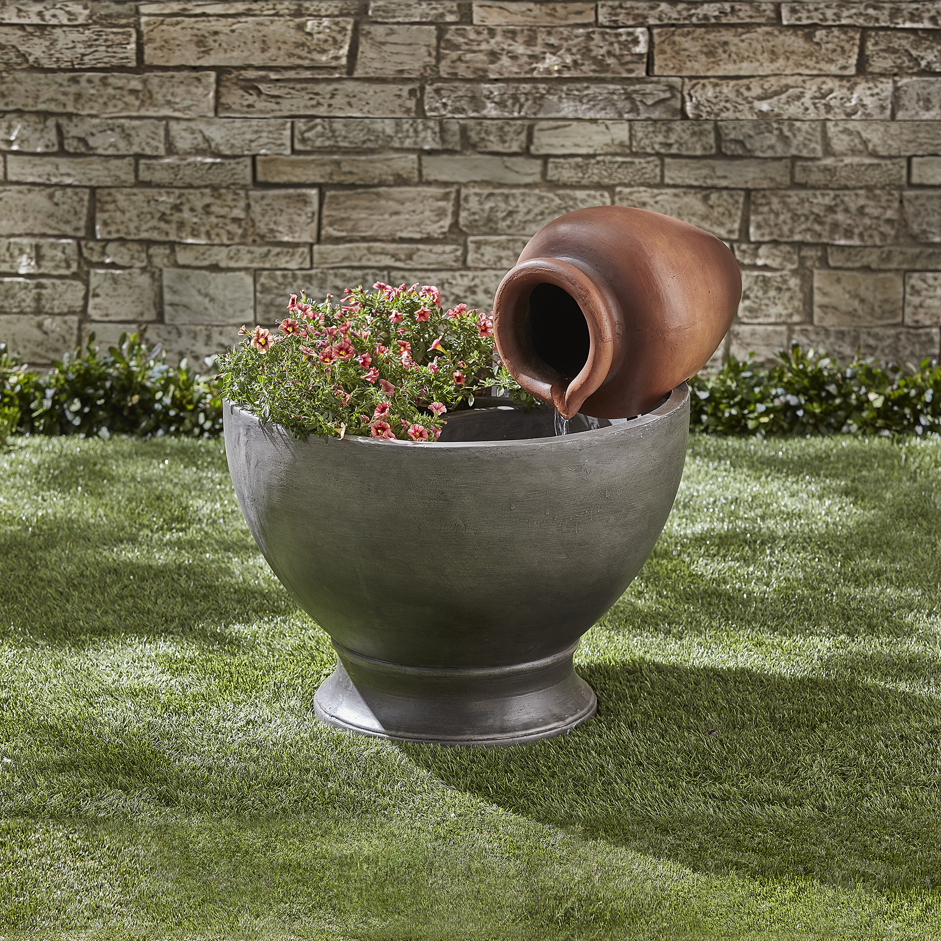 Essential Garden Fountain with Pot and Planter Shop Your Way Online