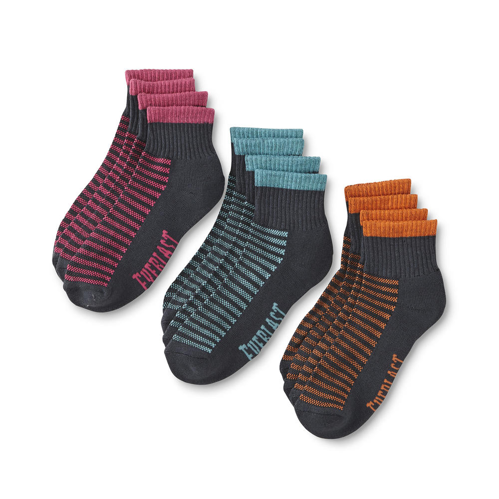 Everlast&reg; Women's 6-Pairs Quarter Socks