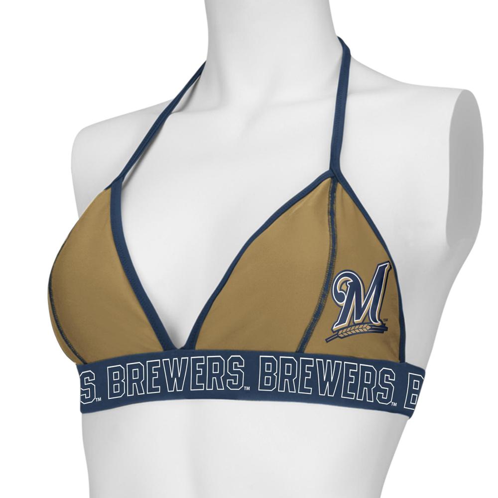 MLB Women's Bikini Swim Top - Milwaukee Brewers