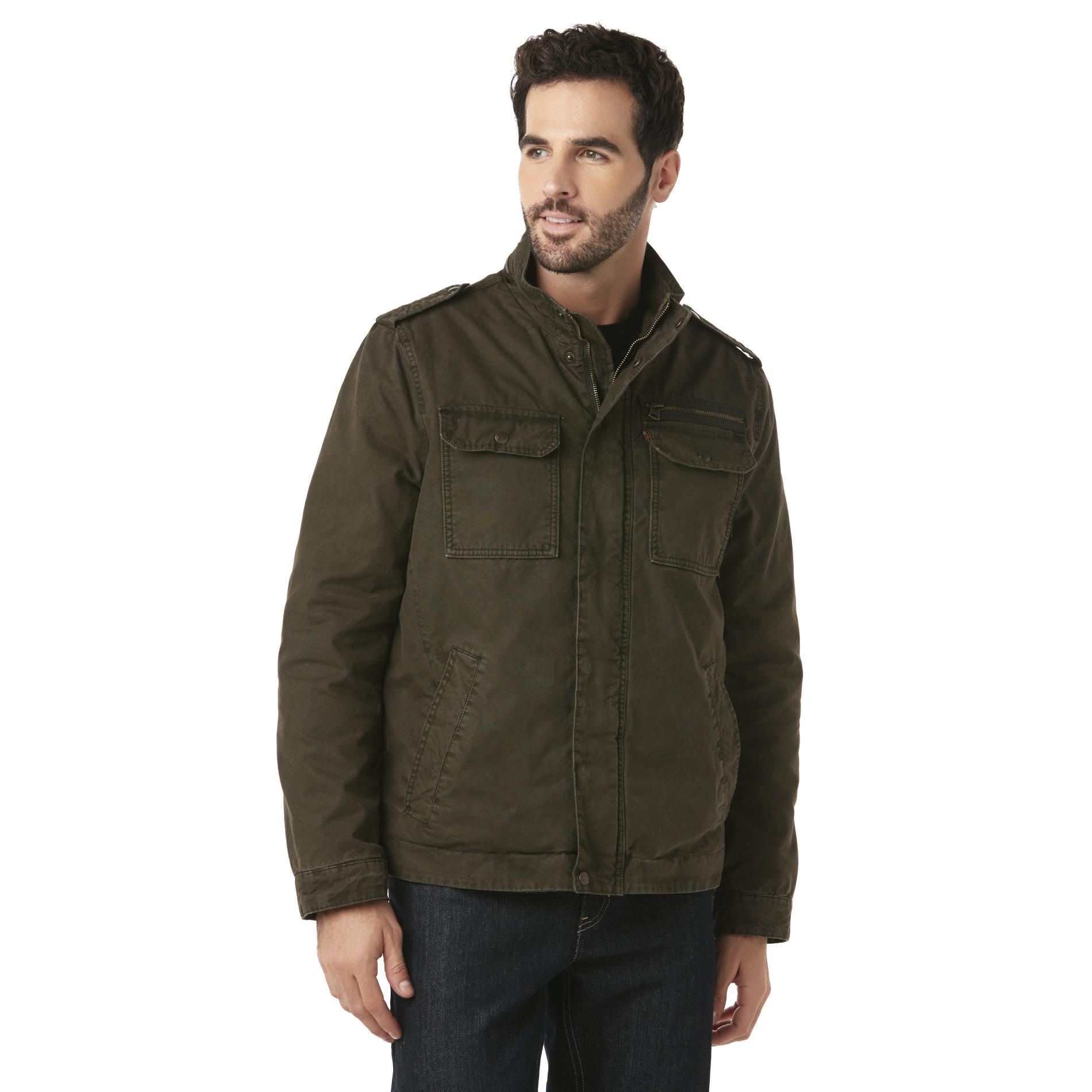 Levi's Men's Fleece-Lined Military Jacket