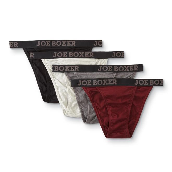 Joe Boxer Men's 4-Pack String Bikini Underwear