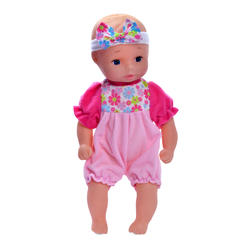 Baby\'s First babys first doll 11' classic softina with pink & foral jumper & headband, surface washable, for ages 1+