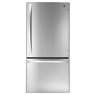 Kenmore Elite 79043 24 1 Cu Ft Bottom Freezer Refrigerator Stainless Steel